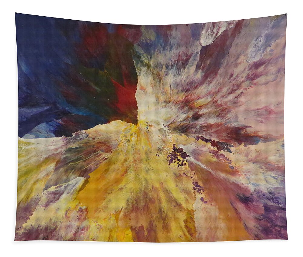 Abstract Tapestry featuring the painting Magnetic by Soraya Silvestri
