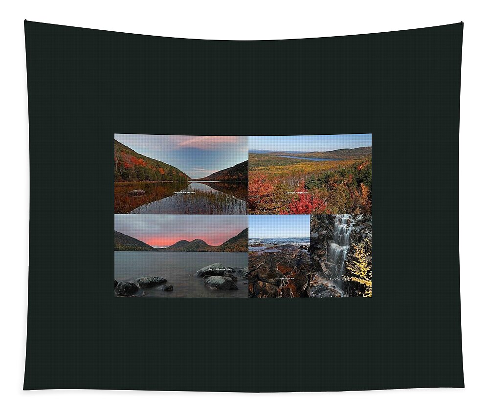 Landscape Tapestry featuring the photograph Maine Acadia National Park Landscape Photography by Juergen Roth