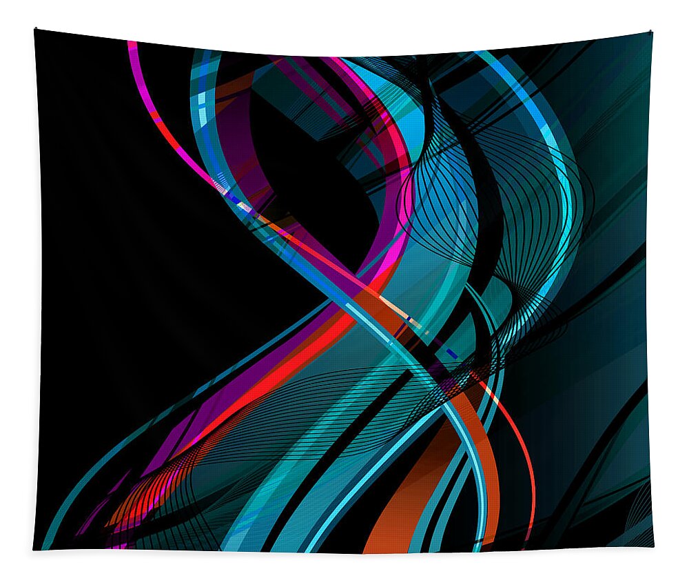 Make Tapestry featuring the digital art Making Music 1-2 by Angelina Tamez
