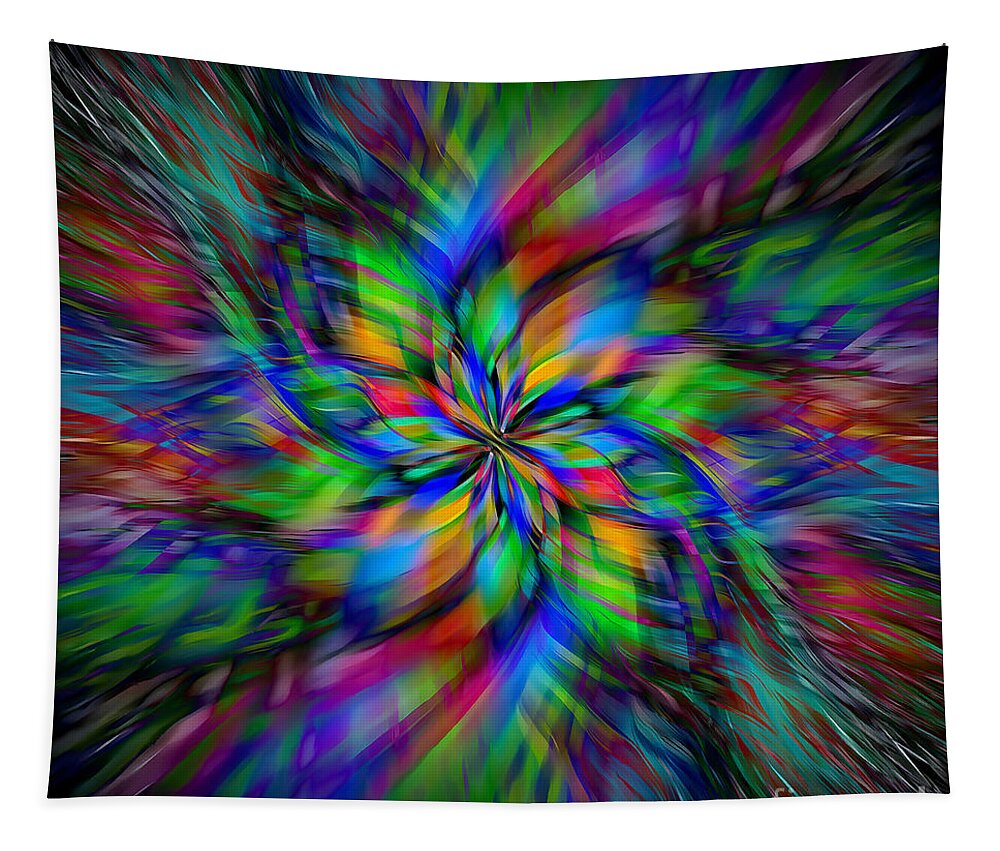 Mandala Tapestry featuring the photograph Mandala Twirl 01 by Jack Torcello