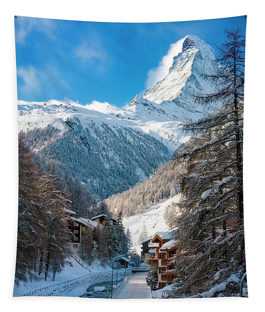 Matterhorn Tapestry featuring the photograph Matterhorn by Brian Jannsen