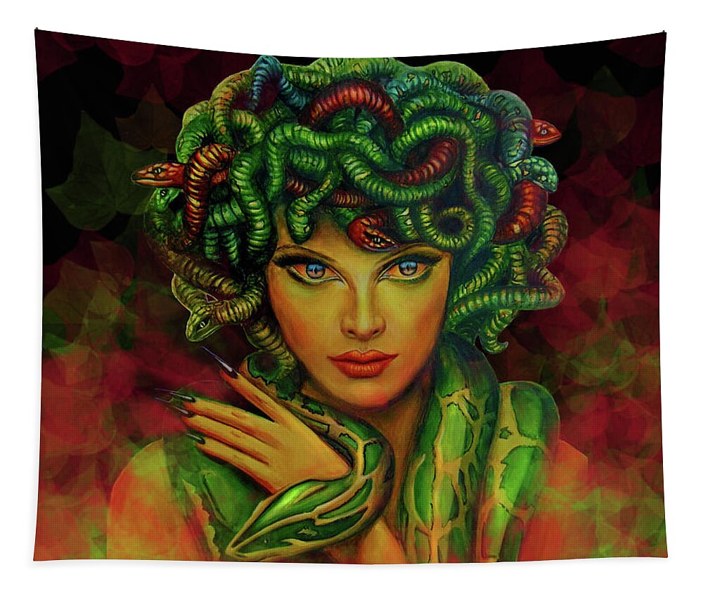 Medusa - Greek Mythology Tapestry by Richa Malik - Fine Art America