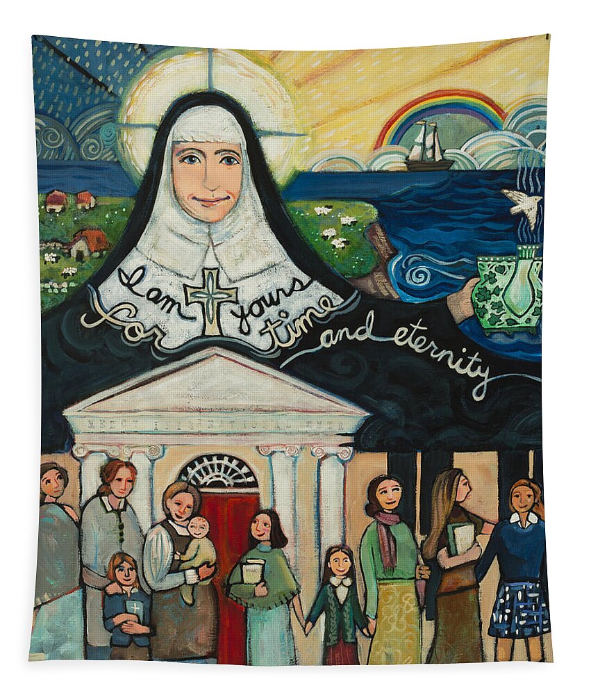 Jen Norton Tapestry featuring the painting Mercy Foundress Catherine McAuley by Jen Norton