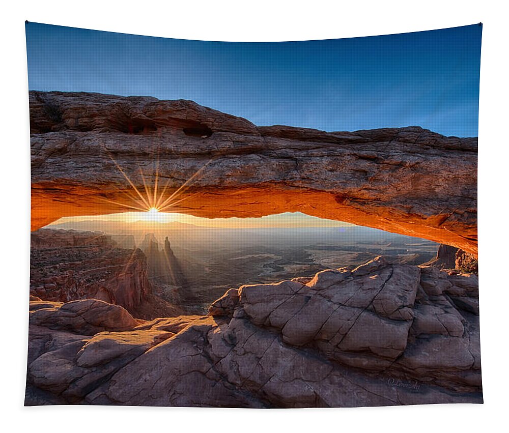 Canyonlands Tapestry featuring the photograph The Sunrise View Through the Mesa Arch by O Lena