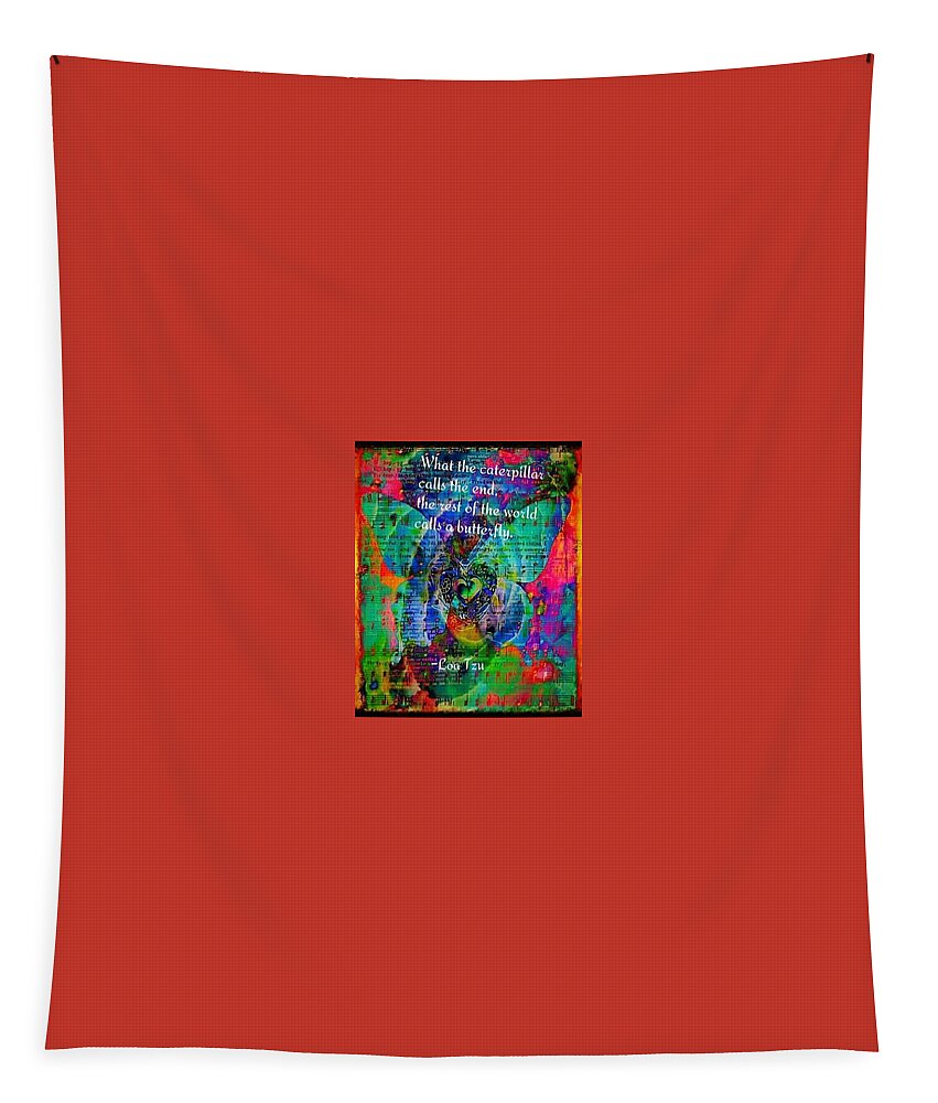 Butterfly Tapestry featuring the digital art Metamorphosis by Christine Paris