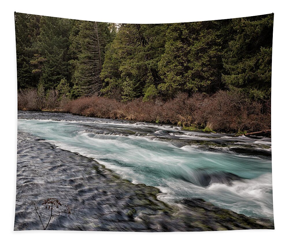 Metolius River Tapestry featuring the photograph Metolius River near Wizard Falls by Belinda Greb