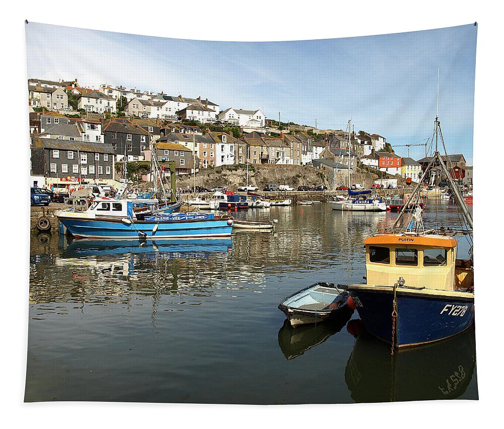 Places Tapestry featuring the photograph Mevagissy by Richard Denyer