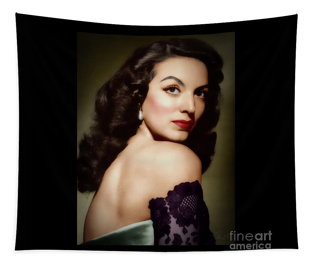 Actress Tapestry featuring the photograph Mexicanas - Maria Felix by Marisol VB