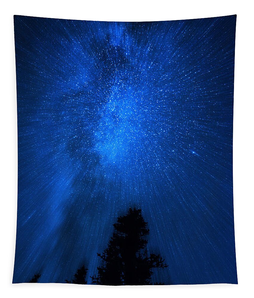 Milkyway Tapestry featuring the digital art Milky Way Zoom by Pelo Blanco Photo
