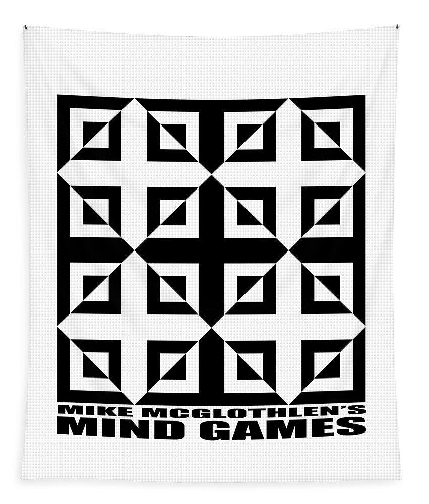 T-shirt Tapestry featuring the digital art Mind Games 37SE by Mike McGlothlen