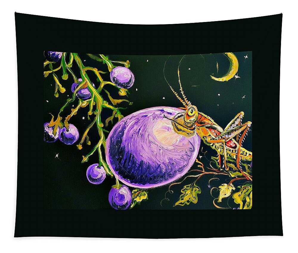Grape Tapestry featuring the painting Mine by Alexandria Weaselwise Busen