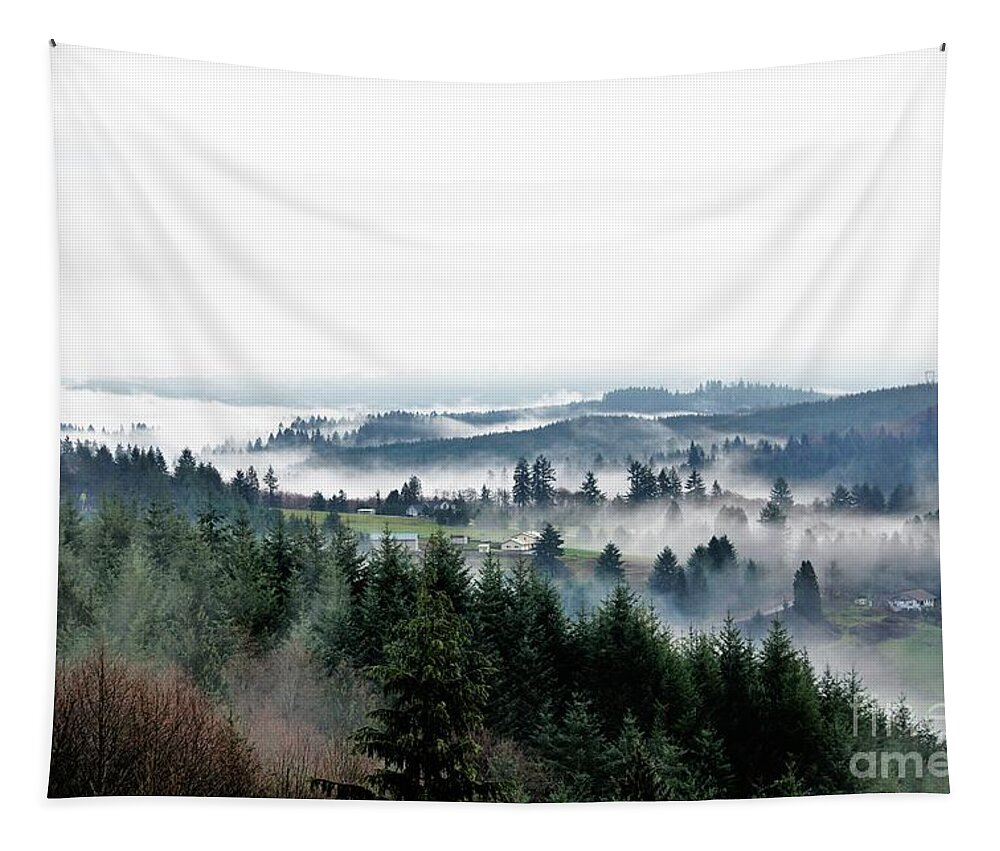 Mist Tapestry featuring the photograph Mist Rising by Merle Grenz