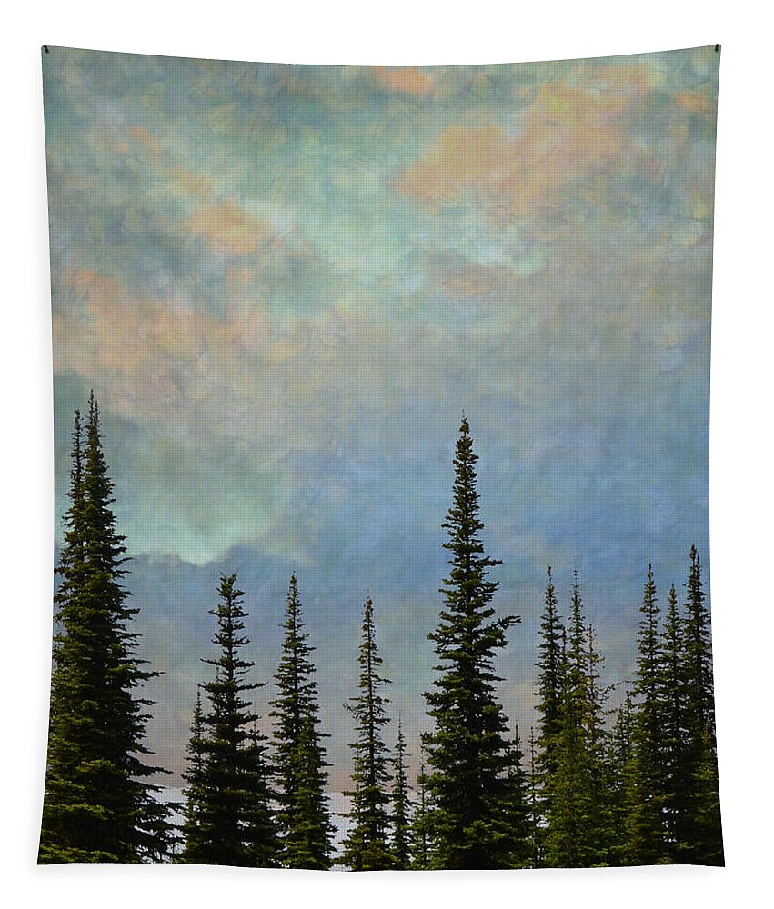 Landscape Tapestry featuring the photograph Misty Morn by Ed Hall