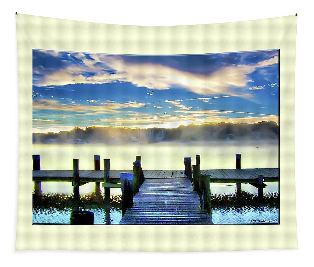 2d Tapestry featuring the photograph Misty Morning On Rock Creek by Brian Wallace