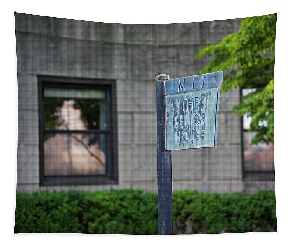 Mit Tapestry featuring the photograph MIT Senior House Charles River Cambridge MA by Toby McGuire