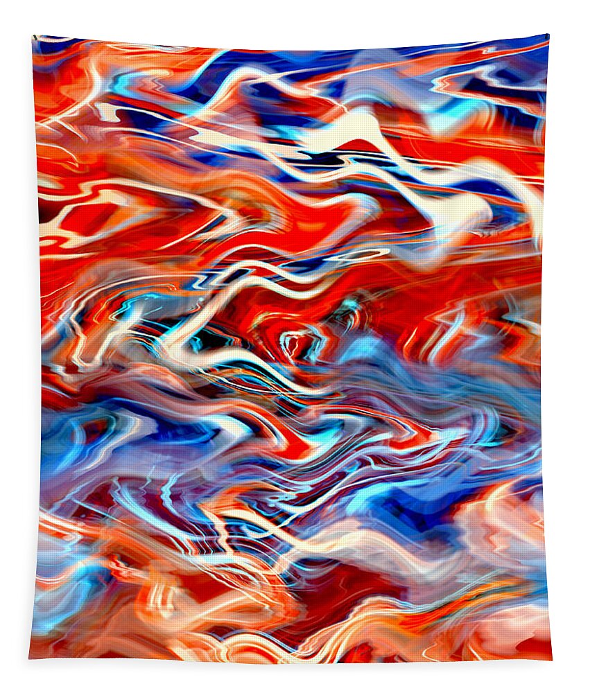 Mixed Signals Tapestry featuring the digital art Mixed Signals by Kellice Swaggerty