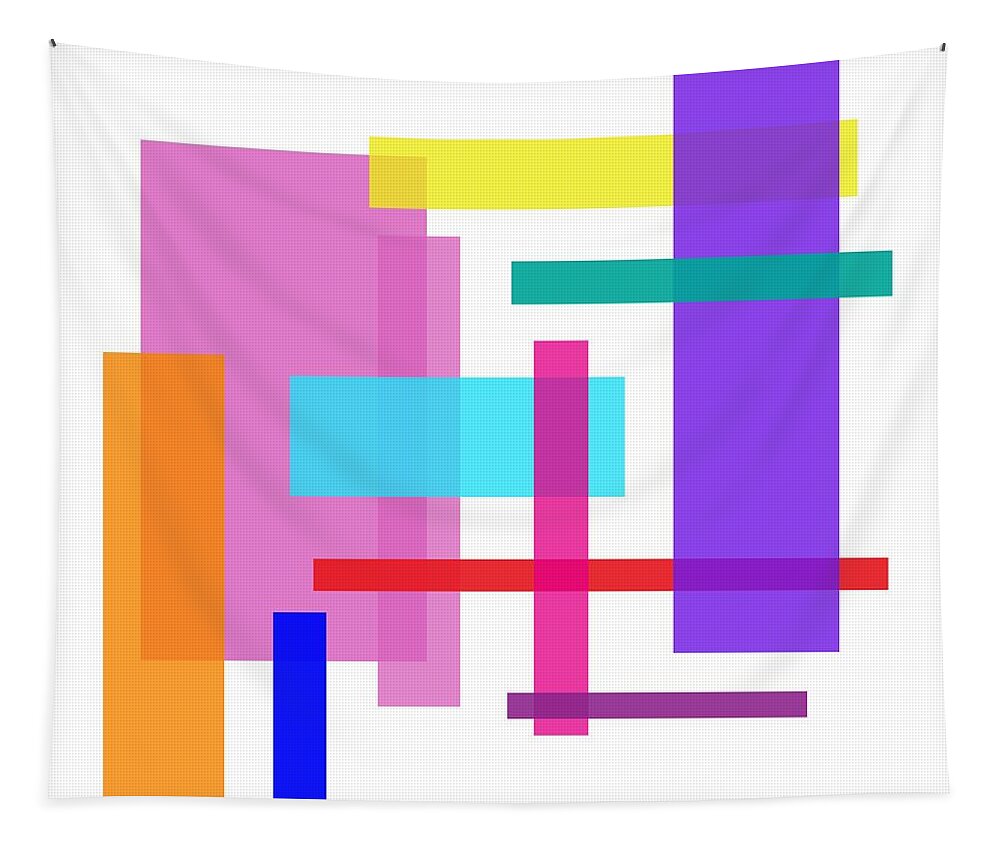 Abstract Tapestry featuring the photograph Modern Art 103 by Bill Owen