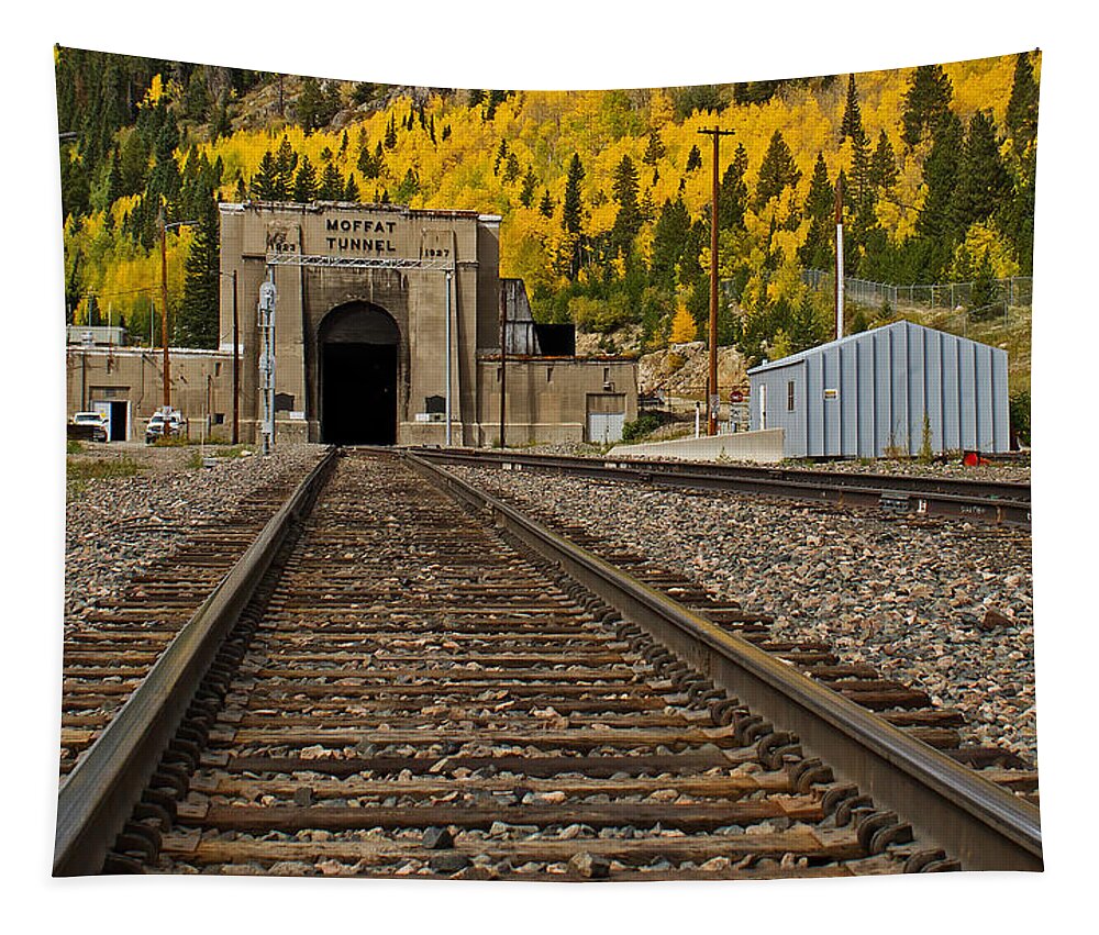 Railroad Tapestry featuring the photograph Moffat Tunnel by Farol Tomson