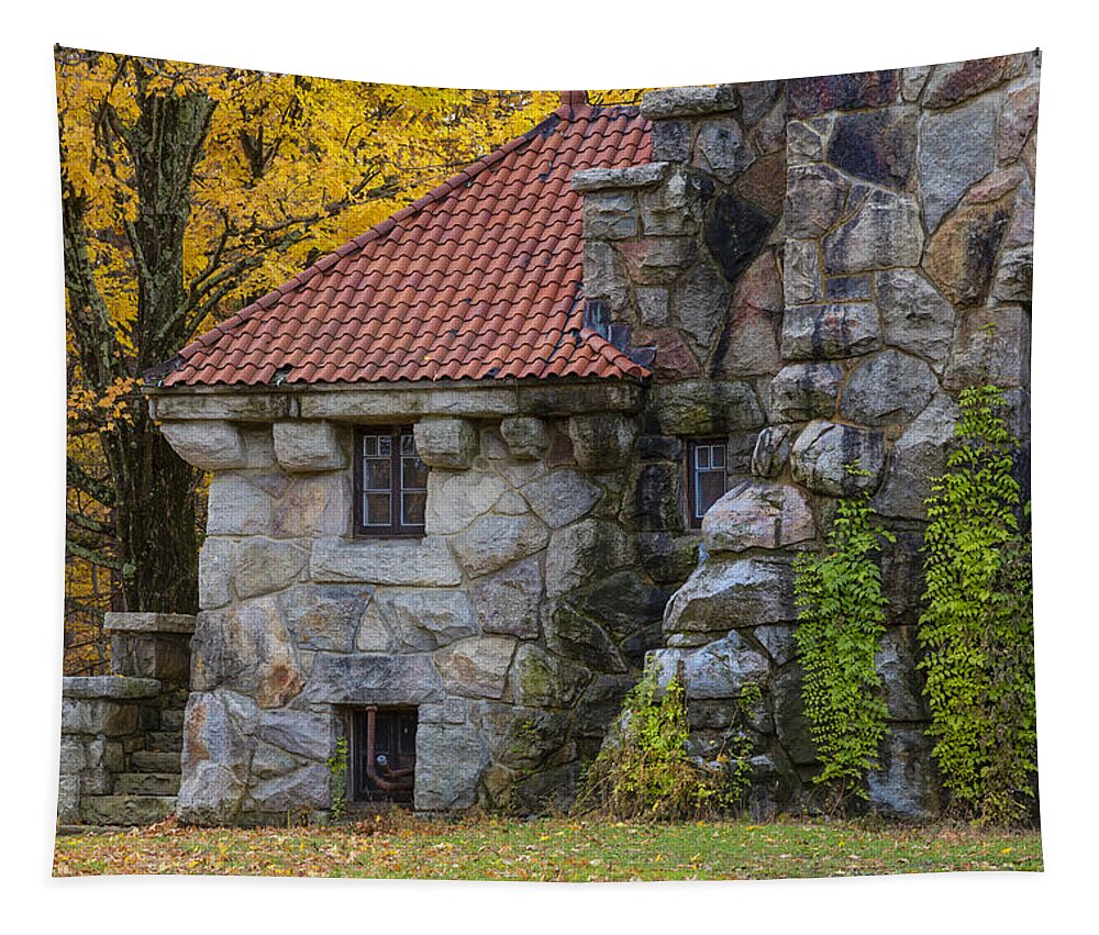 Autumn Tapestry featuring the photograph Mohonk Gatehouse by Susan Candelario