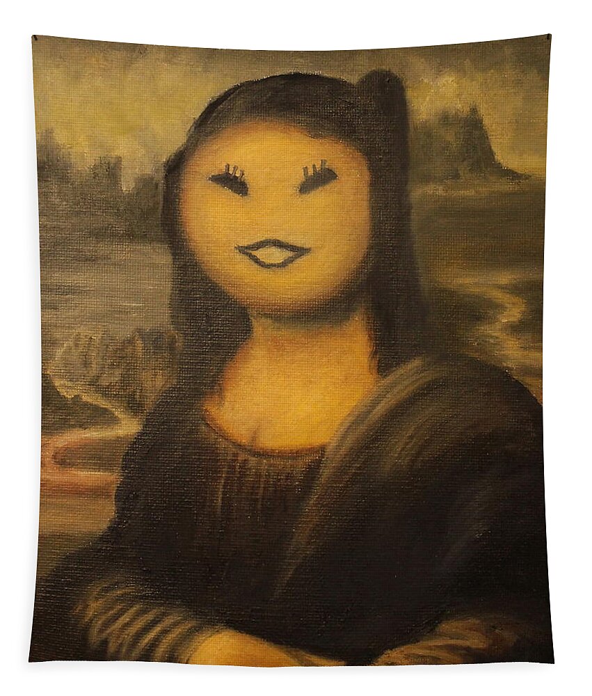 Fisher Price Tapestry featuring the painting Mona Price by Daniel W Green