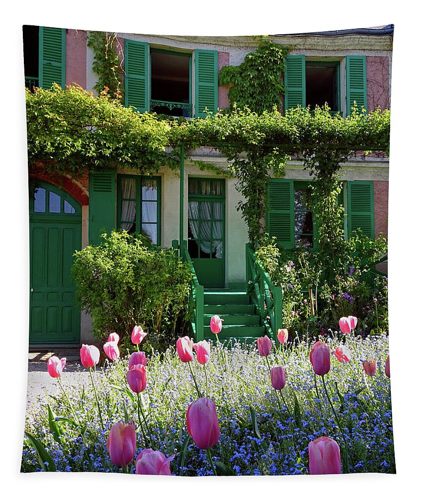 Claude Monet Tapestry featuring the photograph Monet House by Gordon Beck
