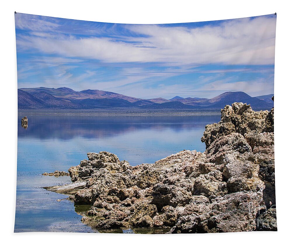  Tapestry featuring the photograph Mono Lake by Anthony Michael Bonafede