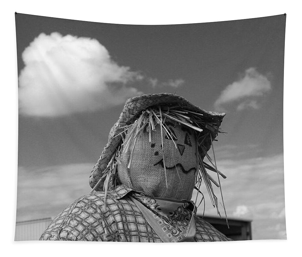 Photo For Sale Tapestry featuring the photograph Monochrome Scarecrow by Robert Wilder Jr