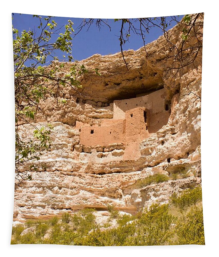 Photography Tapestry featuring the photograph Montezuma Castle by Sean Griffin