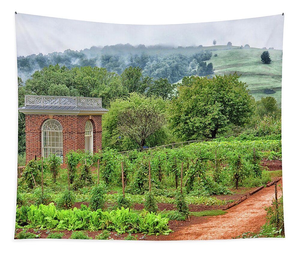 Garden Tapestry featuring the photograph Monticello Gardens by Mike Martin