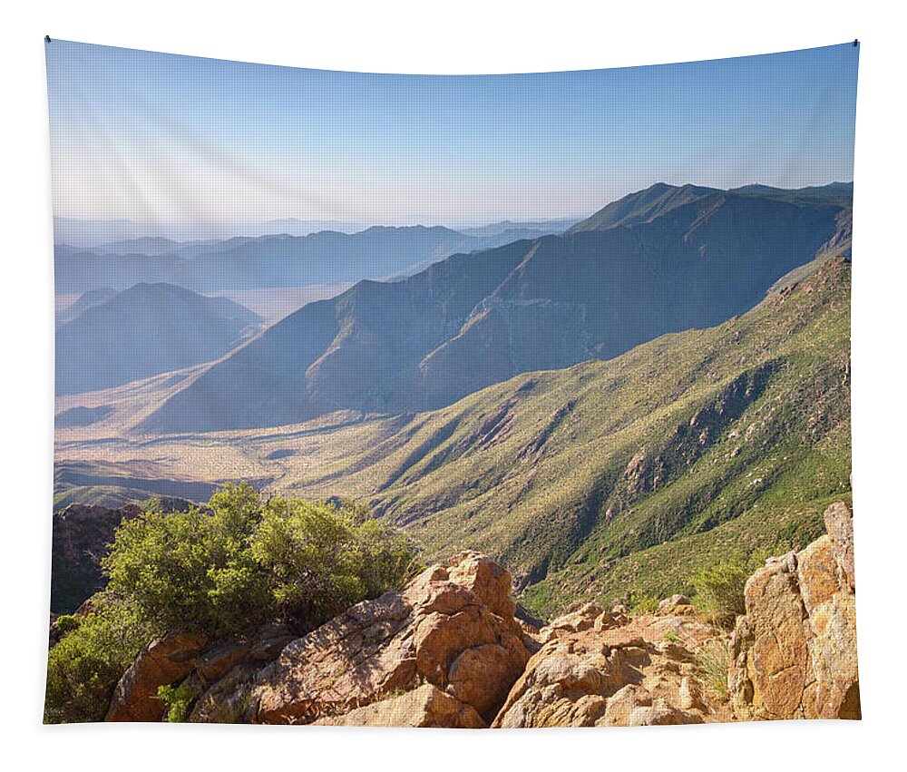 Landscape Tapestry featuring the photograph Monument Peak View 1 by Alexander Kunz