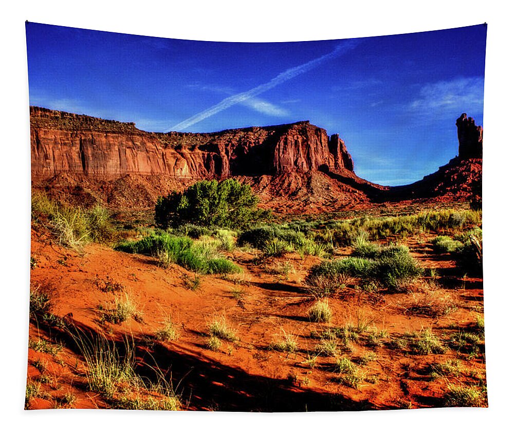 Utah Tapestry featuring the photograph Monument Valley Views No. 9 by Roger Passman
