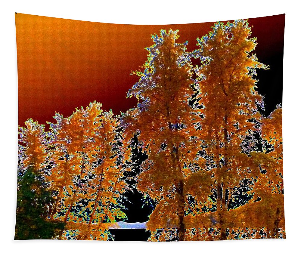 Moonglow Brilliance Tapestry featuring the digital art Moonglow Brilliance by Will Borden