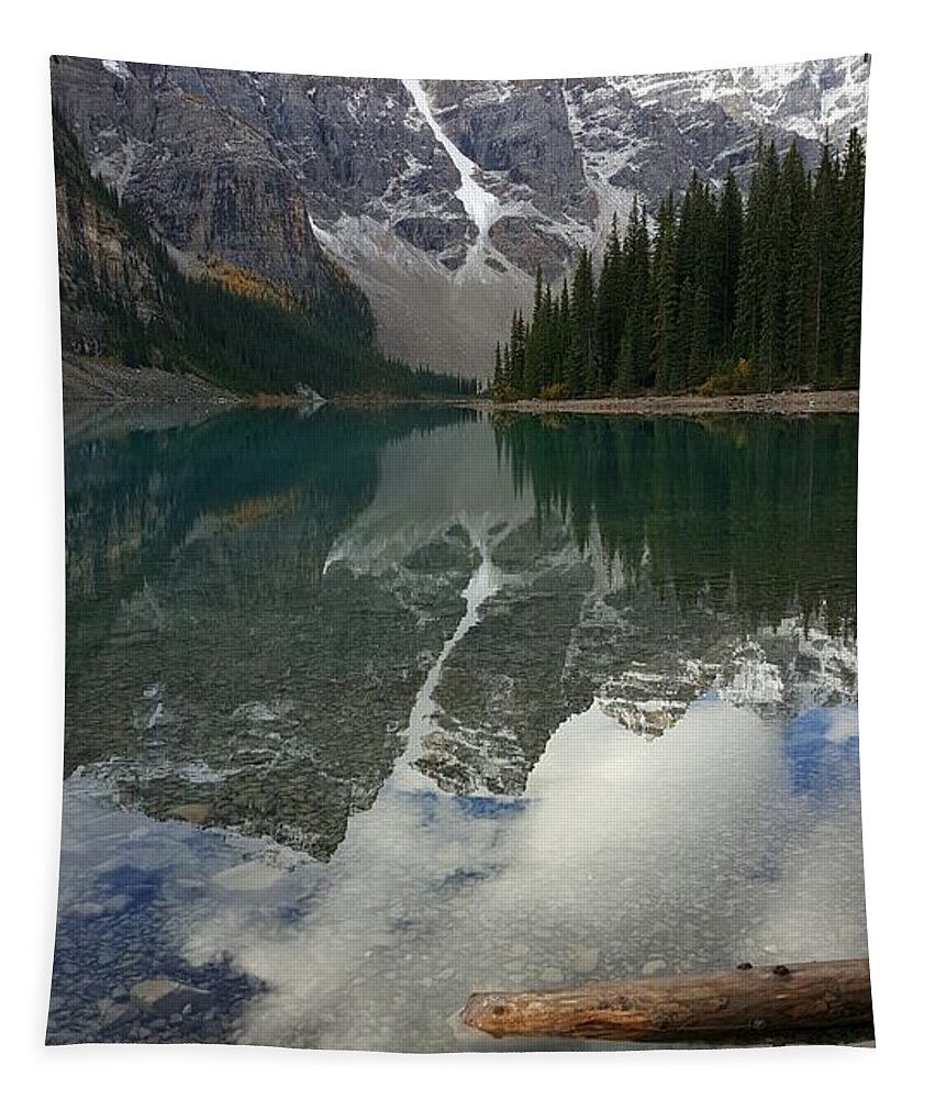 Moraine Lake Tapestry featuring the photograph Moraine Lake Reflection by William Slider