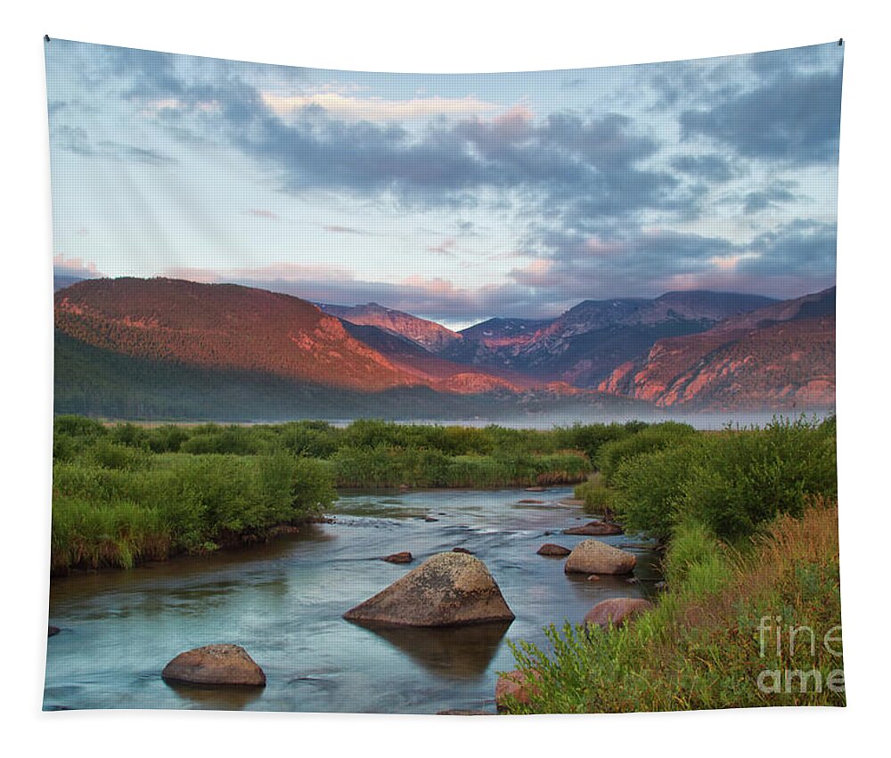 Rocky Mountain National Park Tapestry featuring the photograph Moraine Park Glow by Ronda Kimbrow