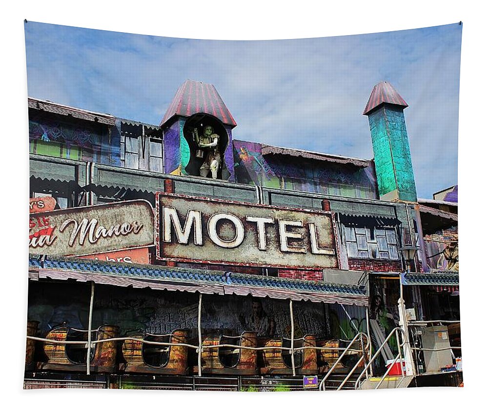 Morbid Tapestry featuring the photograph Morbid Manor Ocean City by Paulette Thomas