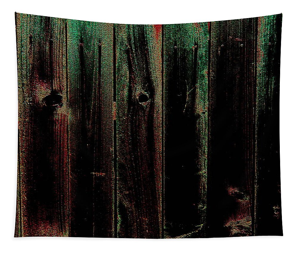 Fence Art Tapestry featuring the photograph Mother of Pearl Fence by Richard Omura