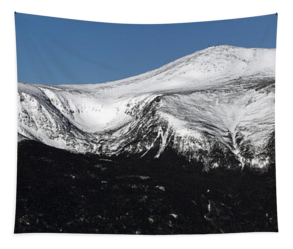 New Hampshire Tapestry featuring the photograph Mount Washington East Slope Panoramic by Brett Pelletier