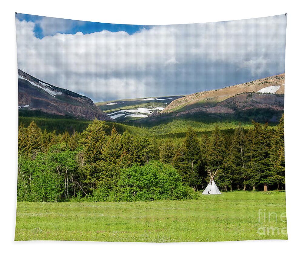 Mountains Tapestry featuring the photograph Mountain Teepee by David Arment