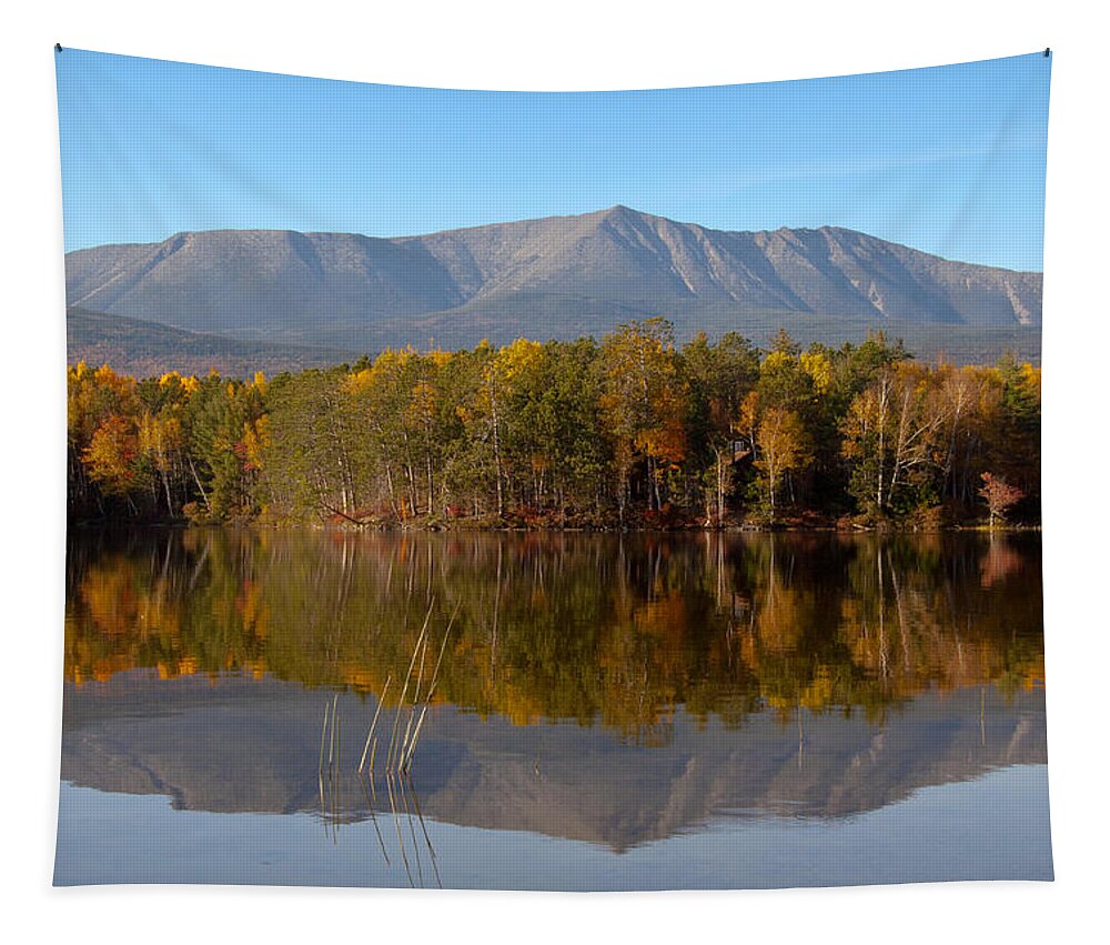 Fall Tapestry featuring the photograph Mt Katahdin Baxter State Park Fall 1 by Glenn Gordon