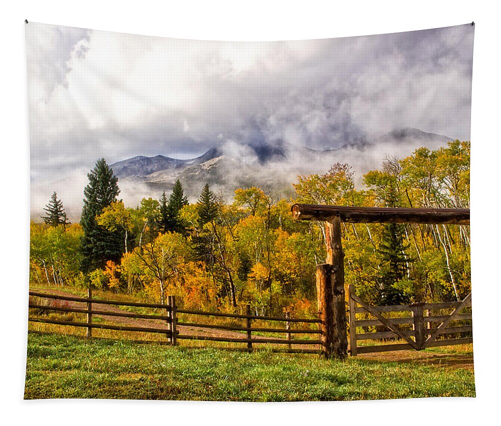 Mt Sopris Tapestry featuring the photograph Mt Sopris Under the Clouds by Ronda Kimbrow