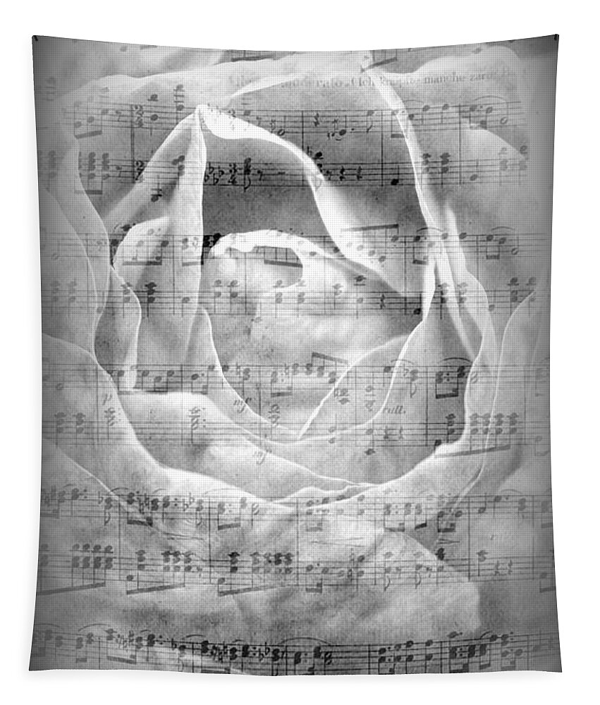 Rose Tapestry featuring the photograph Musical Rose by Clare Bevan