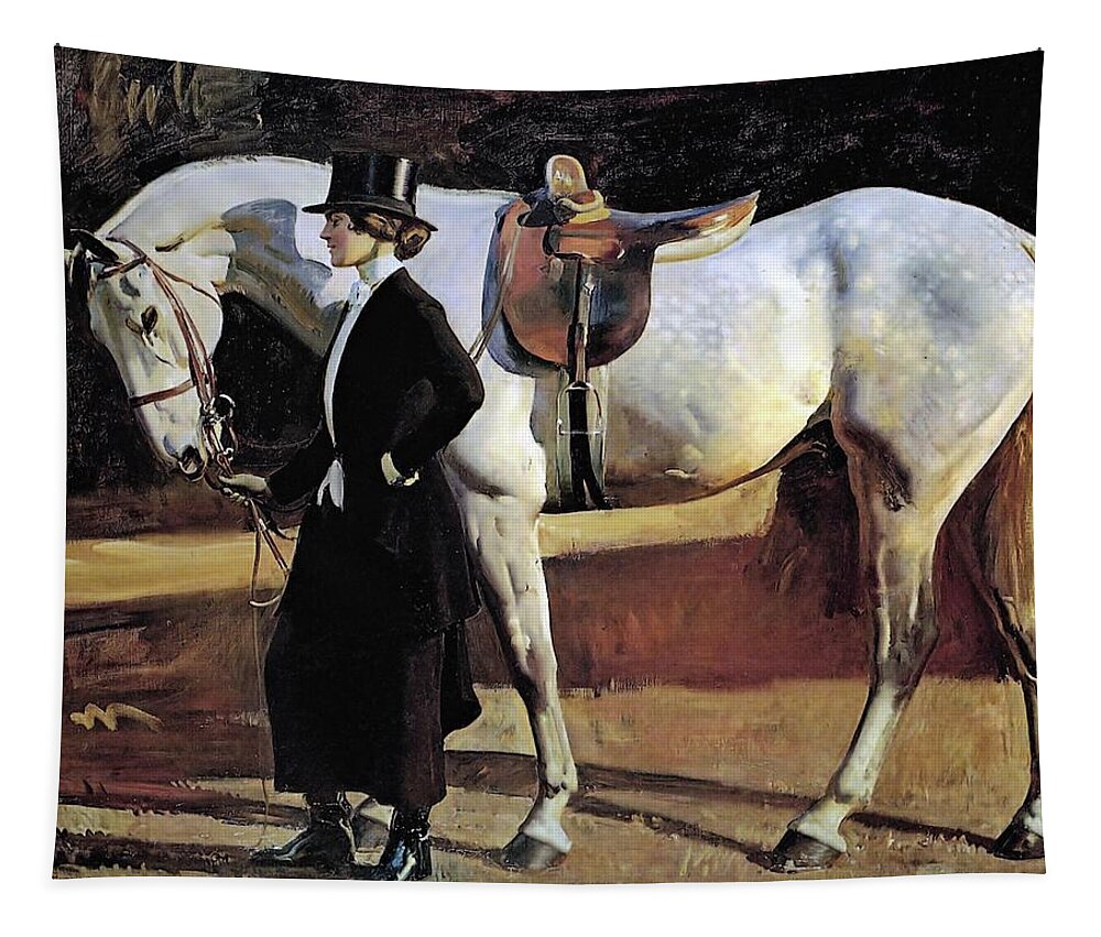 Alfred James Munnings Tapestry featuring the painting My Horse is my Friend by Alfred James Munnings