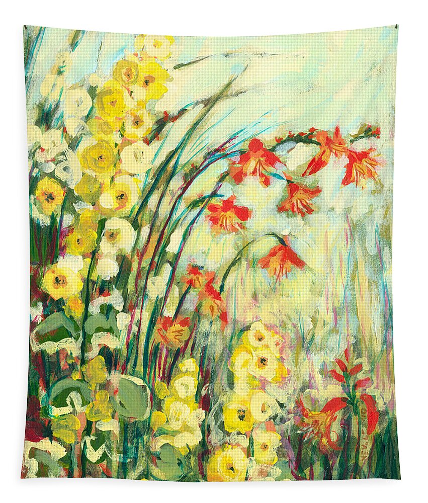 Impressionist Tapestry featuring the painting My Secret Garden by Jennifer Lommers