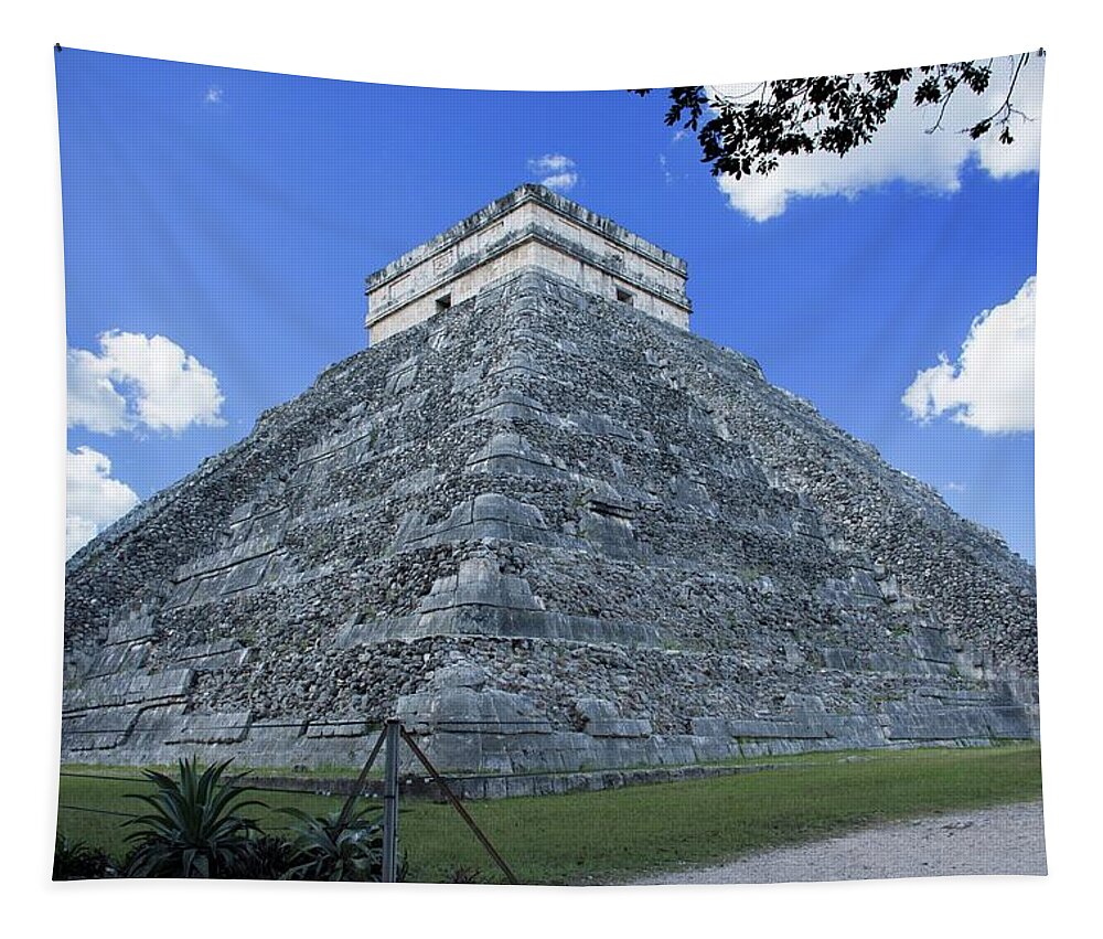 Chillout Tapestry featuring the photograph Mysterious Chichen Itza by Robert Grac