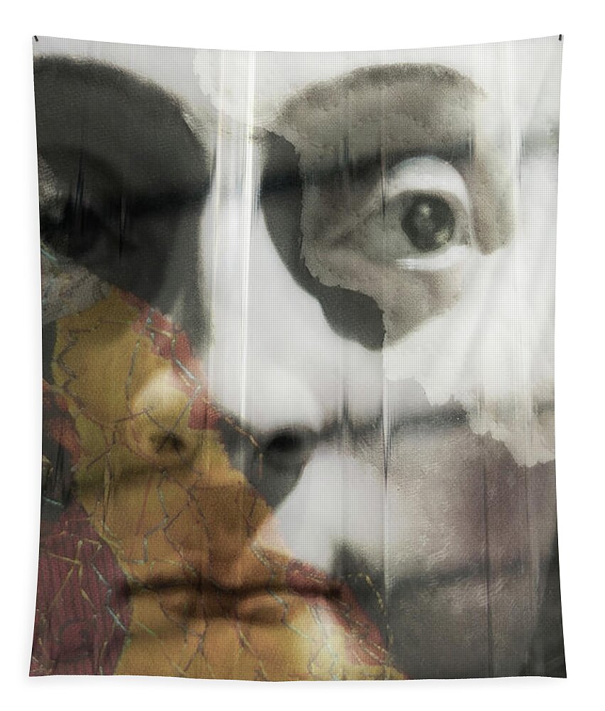 Face Tapestry featuring the photograph Mysterious by Peggy Dietz