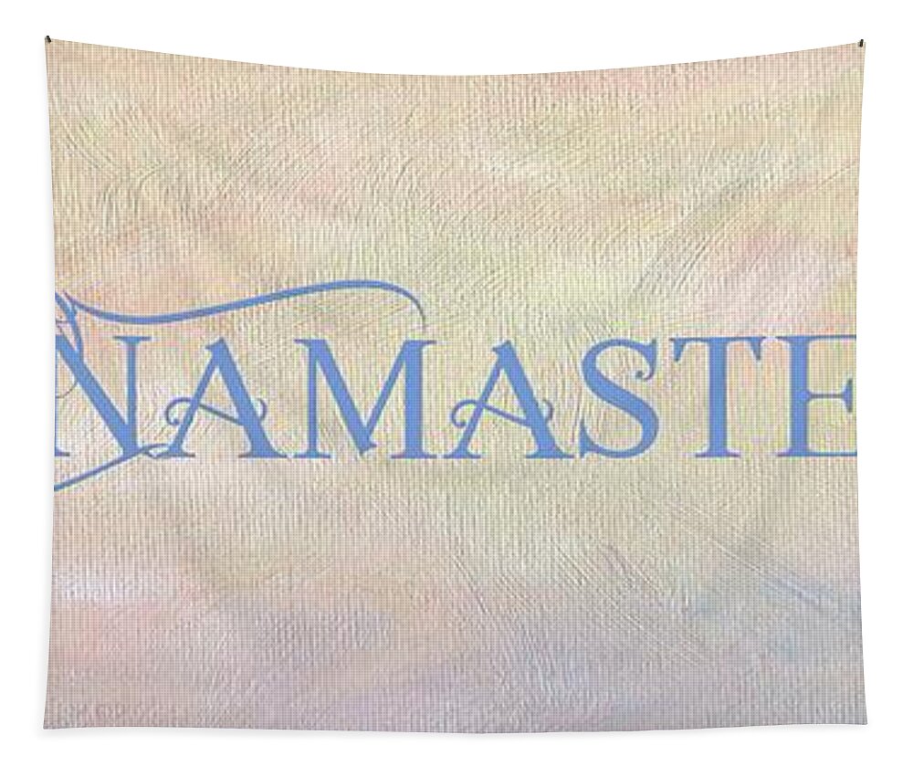Wright Tapestry featuring the digital art Namaste 7 by Paulette B Wright