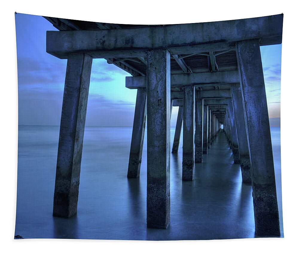 Photograph Tapestry featuring the photograph Naples Pier by Kelly Wade