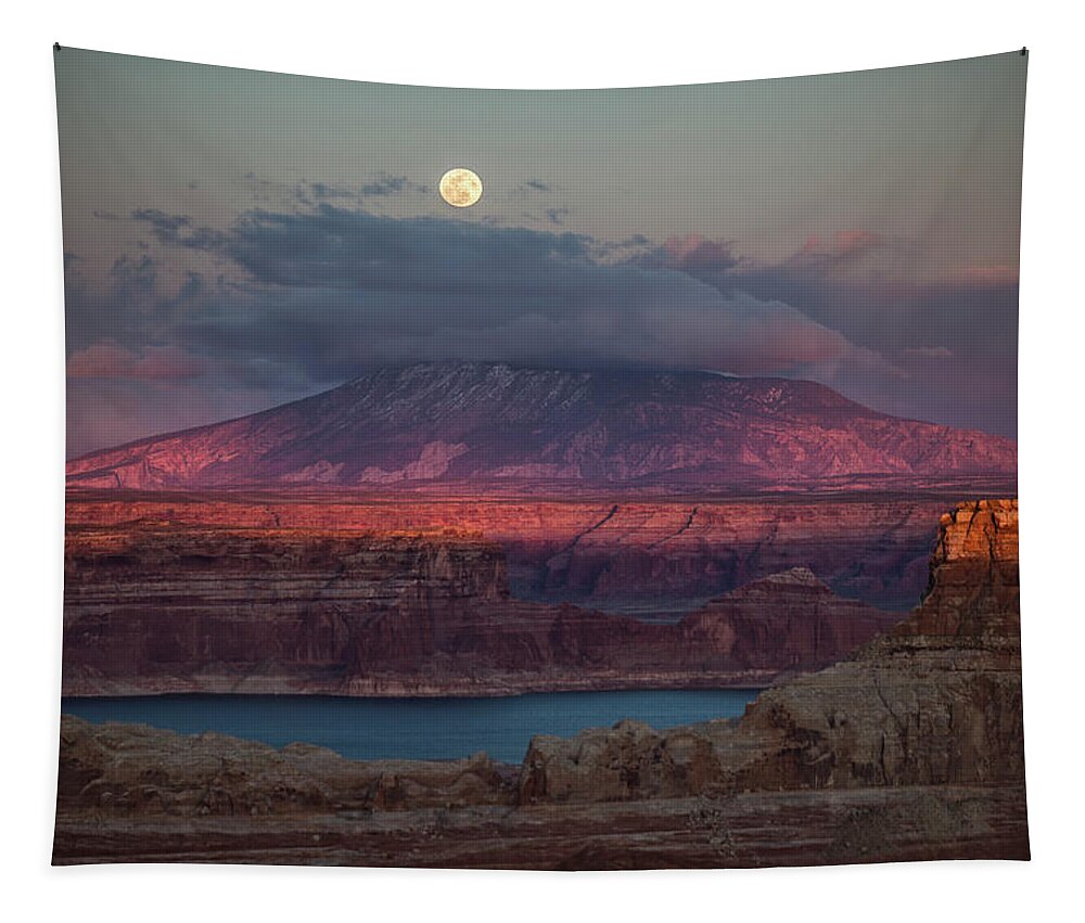 Navajo Mountain Tapestry featuring the photograph Navajo Mountain by Wesley Aston