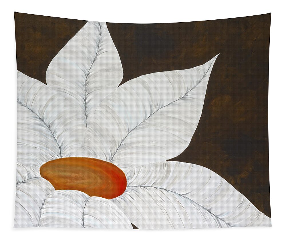 Flower Tapestry featuring the painting Nectar by Tamara Nelson