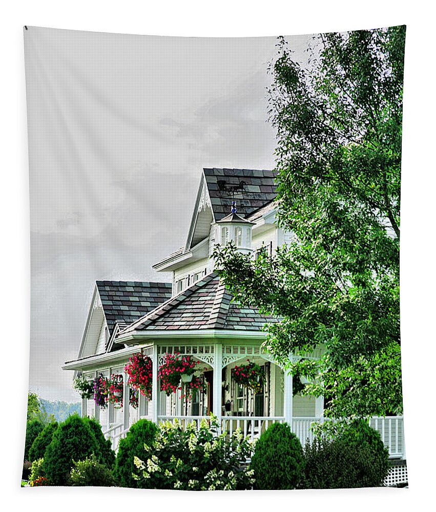 New England Tapestry featuring the photograph New England Beauty by Deborah Benoit